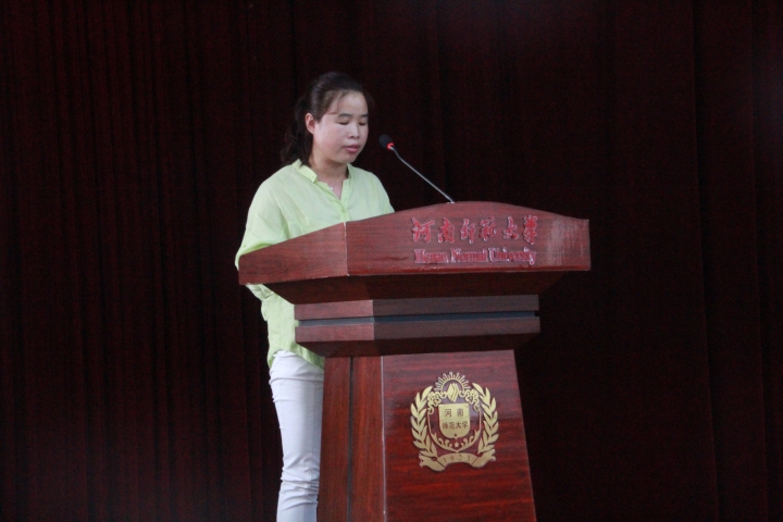 教师代表王晓慧 教师代表王晓慧